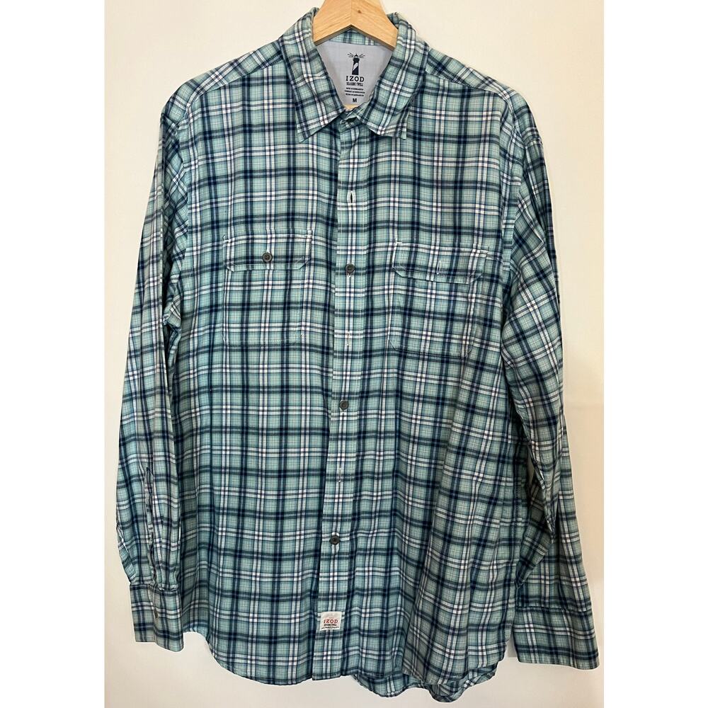 Izod Seaside Twill Long Sleeve size Medium Pre-Owned in good condition